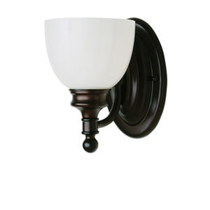 lot 3142 image: Trans Globe Wall Sconce - Rubbed Oil Bronze - 6W in.
