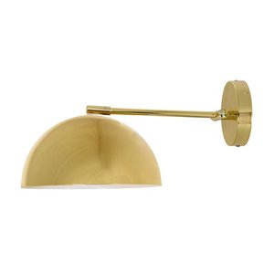 lot 3144 image: Bloomingville Home Accessories Gold Metal Wall Lamp