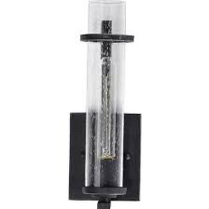 lot 5107 image: NEW Nuvo Lighting Donzi One Light Wall Sconce Iron Black Finish