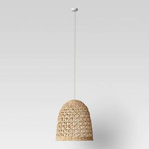 lot 5114 image: Large Seagrass Light Pendant Light Brown Includes Energy Efficient Light Bulb Opalhouse