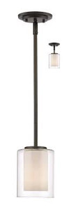 lot 5117 image: 1 Light Mini Pendant Burnished Bronze