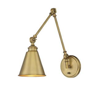 lot 5124 image: Savoy House Morland 1-Light Adjustable Sconce wPlug