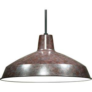 lot 5137 image: Nuvo 1 Light WAREHOUSE PENDANTOLDBRNZ
