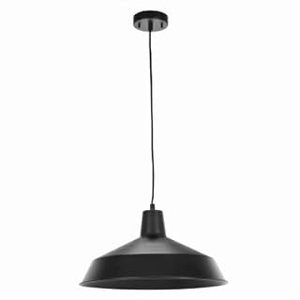 lot 5141 image: Globe Electric Barnyard Pendant Light 1 Light Matte Black