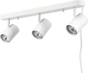 lot 5149 image: 3 Light Track Kit Finish White
