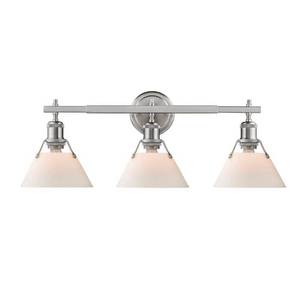 lot 7119 image: Golden Lighting Orwell 3 Light Bath Vanity