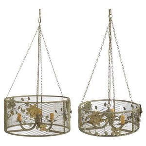 lot 7134 image: A and B Home Group, Inc 2-Piece Julia Chandelier Set
