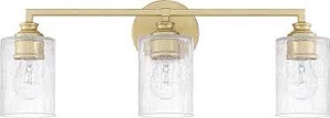 lot 7137 image: Capital Gold Three Light Vanity
