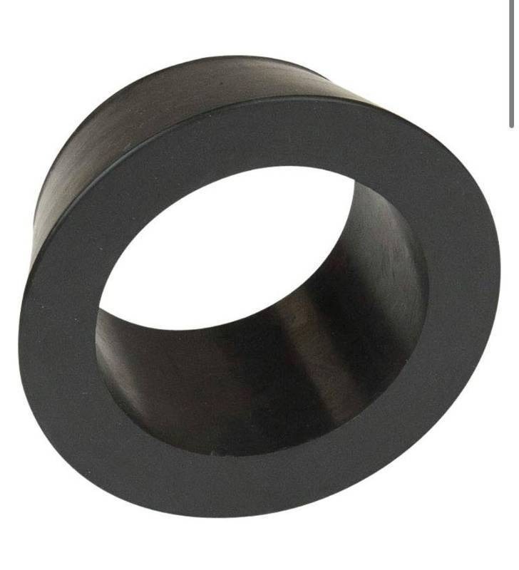 lot 32161 image: Plastic Pipe Fitting Large 20 inch Round Black Hard Plastic Mixed Commdity