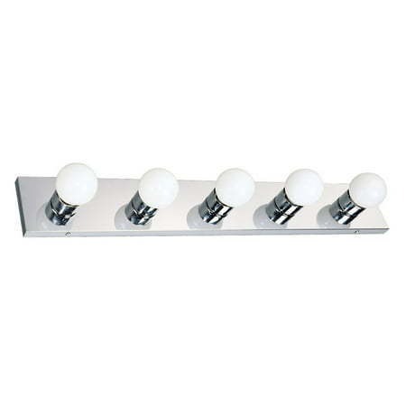 lot 22667 image: Design House Vanity Light in Polished Chrome 5-Light