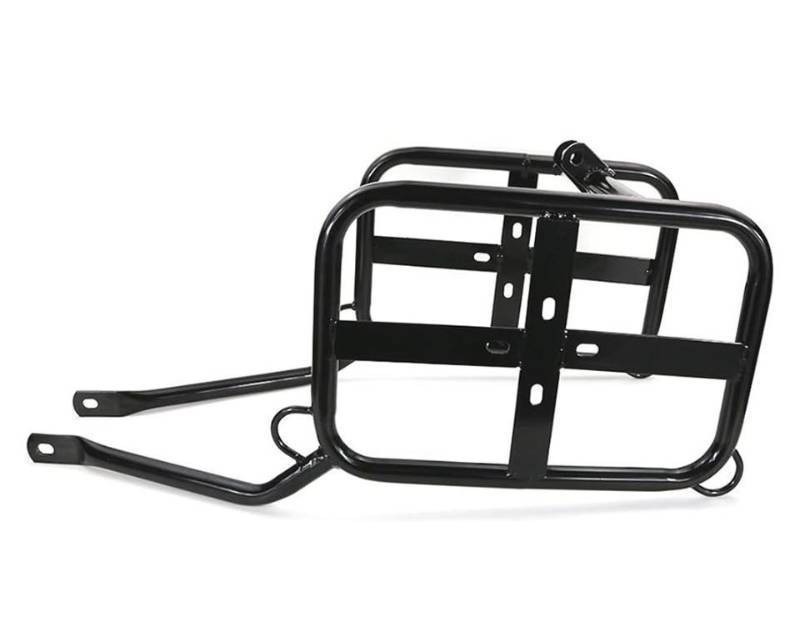 lot 24594 image: Rear Luggage Seat Rack Panniers Rack Side Carrier for Motorcycle Saddlebag Bracket Motorcycles Luggage Rack (Retail $263.33)