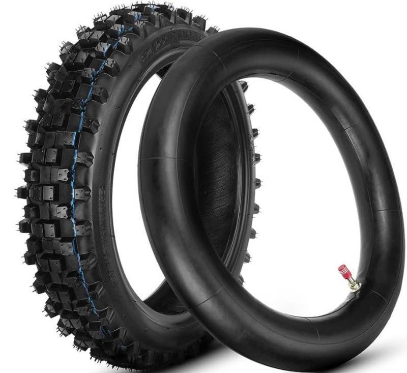 lot 21182 image: XIN MEI 3.00-12 80100-12 inch Rear Tire and Inner Tube