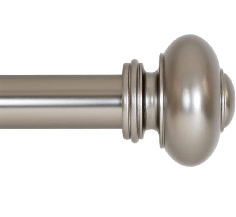 lot 21227 image: Ivilon Knob 1 IN Adjustable Curtain Rod 46-86 in