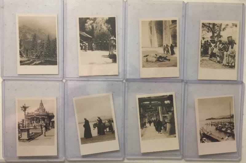 lot 1040 image: FIFTEEN Original 1927-29 Cavenders Tobacco Peeps Into Many Lands Original Photo Tobacco Trading Cards (Close Image of Each Cards Condition)