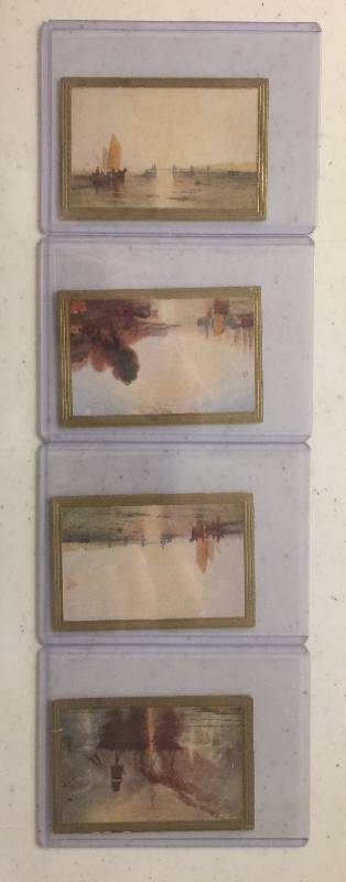 lot 1044 image: TWELVE Orginal 1930s Tobacco Trading Cards Portraits Weapons of War Aircrafts (Close Image of Each Cards Condition)