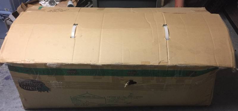 lot 1069 image: Sterling Forest 7 12 Foot Pre-Lit Christmas Tree in the Box