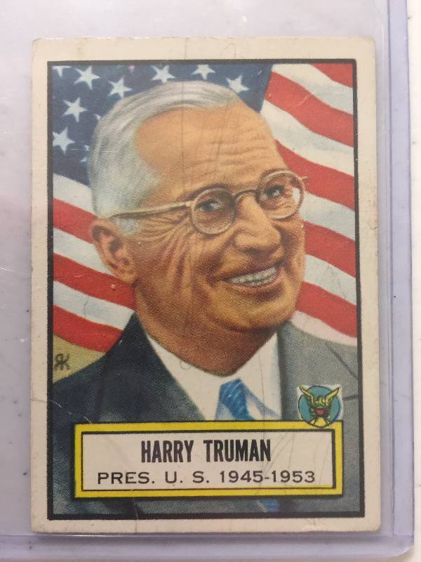 lot 998B image: Original 1952 Topps Look N See Harry S. Truman Trading Card #5