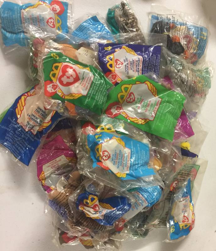 lot 1193 image: Huge Lot of 30 Ty Beanie Baby McDonalds Toys All New In Package