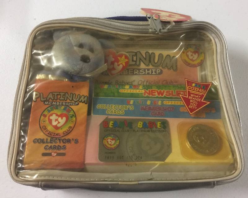 lot 1205 image: Original Ty Beanie Baby Official Membership Club Unopened BackpackBriefcase