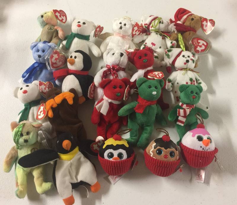 lot 1207 image: TWENTY Original Ty Beanie Babies Mini Dolls
