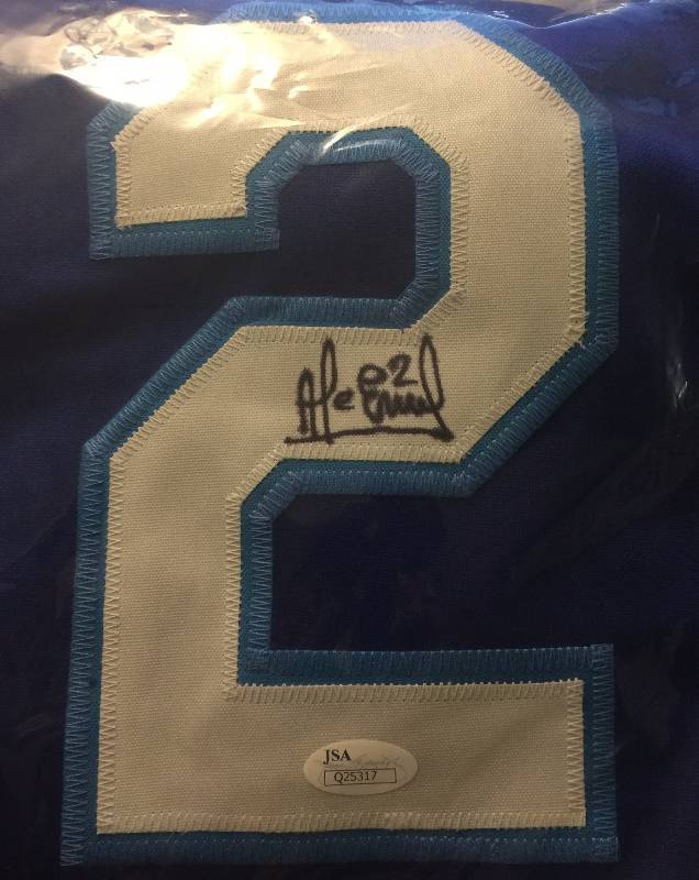 lot 810 image: Signed Alcides Escobar Kansas City Royals #2 Custom Jersey wJames Spence Authentication (JSA)