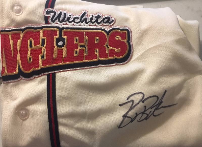lot 811 image: Signed Just Minors Billy Butler Wichita Wranglers Jersey Minor League Royals Affiliate wAuthentication