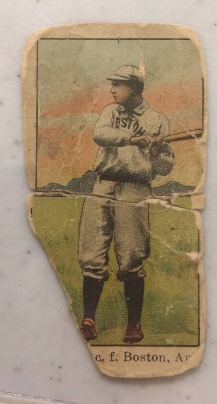 lot 818 image: Original 1909-11 Series E90 American Caramel Tris Speaker Baseball Caramels Back Poor Condition