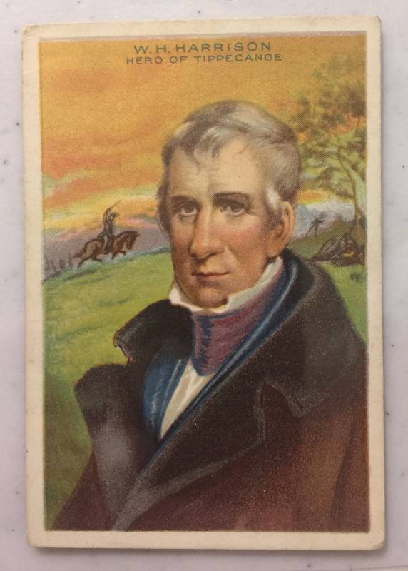 lot 819 image: Original 1911 Heroes of History William Henry Harrison Royal Bengals Back