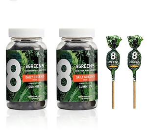 lot 49216 image: 8Greens Gummies Made From Real Greens, (Expires August 2024)