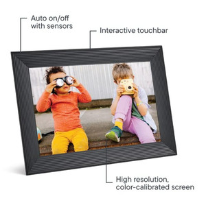 lot 49262 image: Aura Carver 10.1 inch, WiFi Digital Picture Frame.