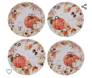 lot 49265 image: Certified International Harvest Splash 9 inch SaladDessert Plates