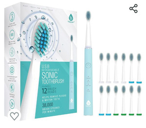 lot 49270 image: Pursonic Whitening USB Rechargeable Sonic Toothbrush, Pink.