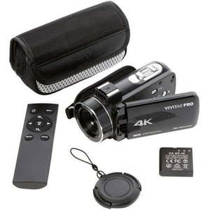 lot 49276 image: Vivitar 4K HD Digital Video Camera Night Vision WIFI Remote Control, Retail $149.99