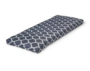 lot 49940 image: Hampton Bay 46.5 inch x 17.5 inch x 3 inch, Cushion Guard Midnight Trellis Deluxe Outdoor Bench Cushion, Retail $69.57