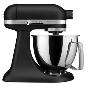 lot 49245 image: Retail $379.99 KitchenAid Artisan Mini 3.5 Quart Tilt-Head Stand Mixer - KSM3316X, Black