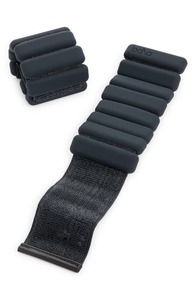lot 49280 image: Bala Set of 2, 1-Pound Weighted Bangles, Charcoal.