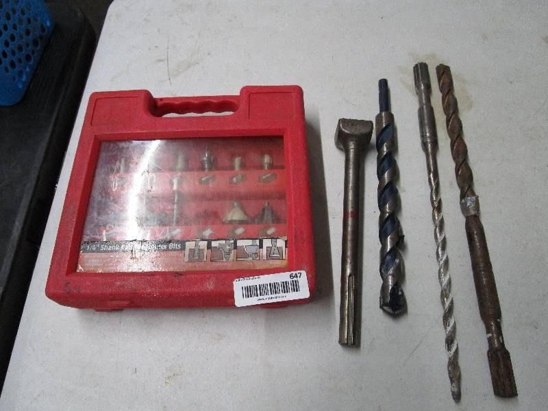 lot 647 image: Drill Bits and more