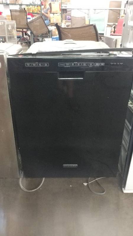 lot 1007 image: Kitchenaid Black Household Automatic Dishwasher Unit