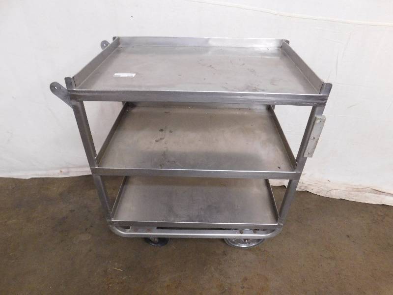 lot 220 image: Stainless Steel Heavy Duty Utility Cart