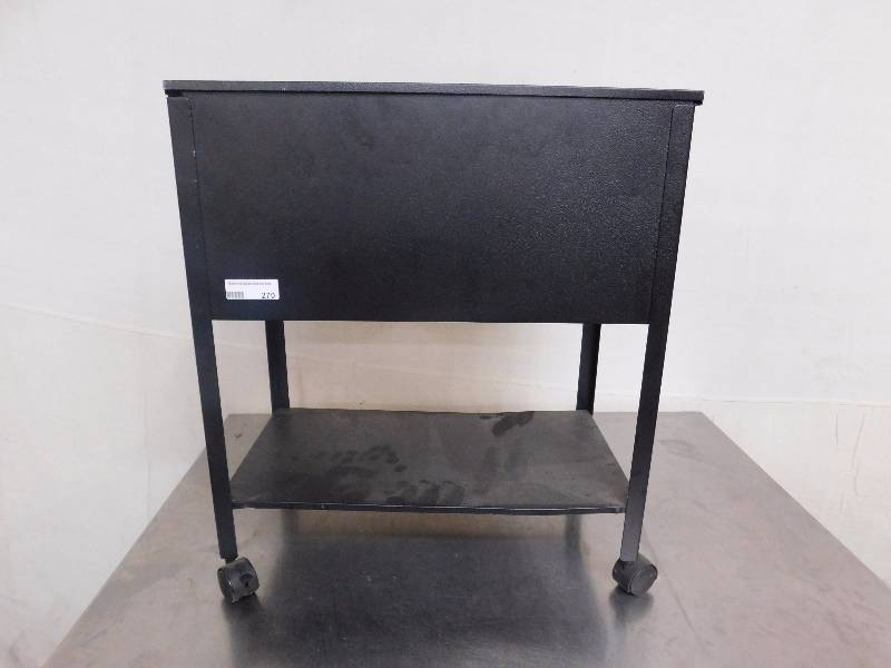 lot 270 image: Metal Lockable Rolling File Cabinet