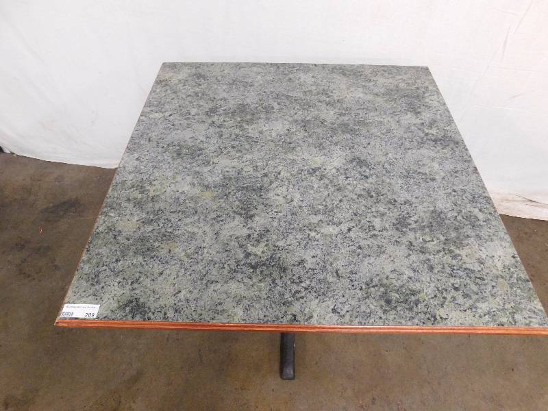 lot 209H image: 36 Inch Square Dining Table wBase