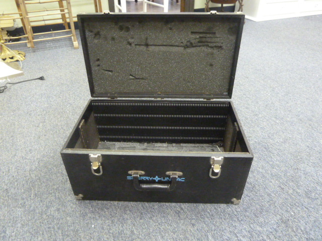 lot 59 image: BLACK CARRYING CASE - MAY BE FOR HOLDING VINYL RECORDS