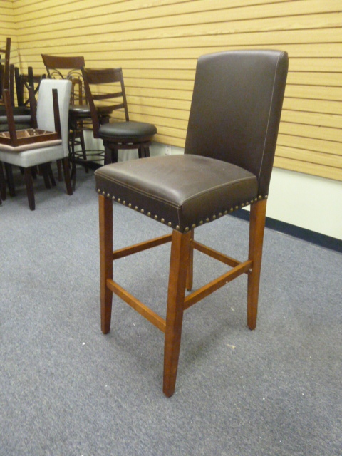 lot 37 image: BAR HEIGHT NAIL HEAD CHAIR