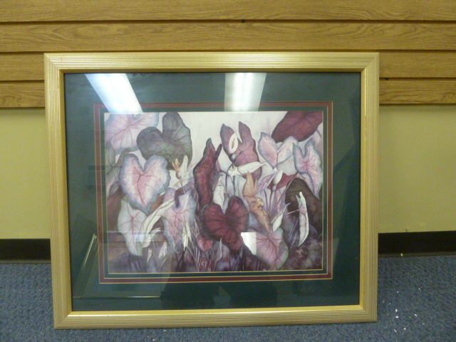 lot 159 image: MODERN ART PLANT PRINT