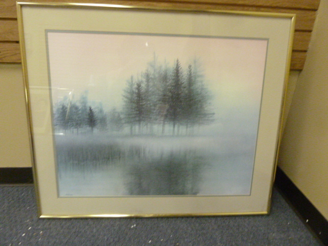 lot 158 image: TREE RIVER REFLECTION PRINT