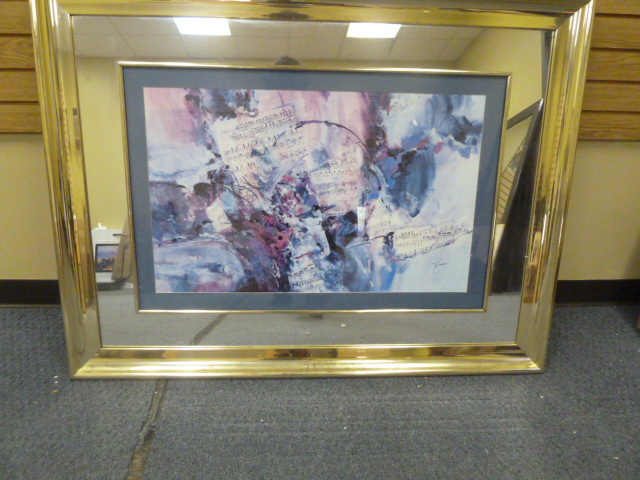 lot 156 image: MODERN ART MUSIC PRINT