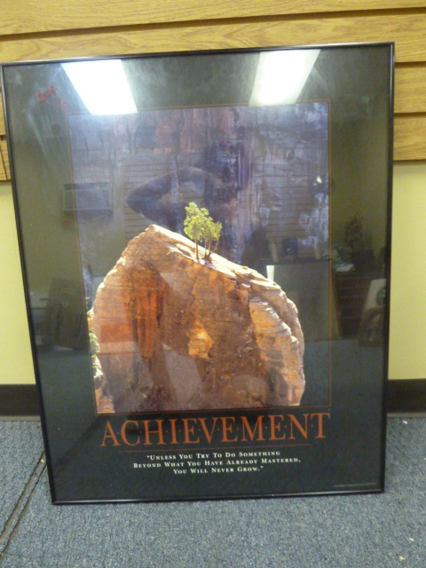 lot 146 image: FRAMED ACHIEVEMENT POSTER