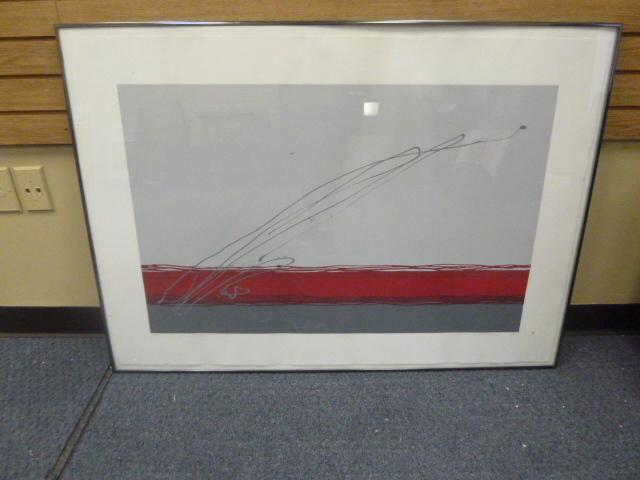 lot 138 image: LARGE MODERN ART PAINTING
