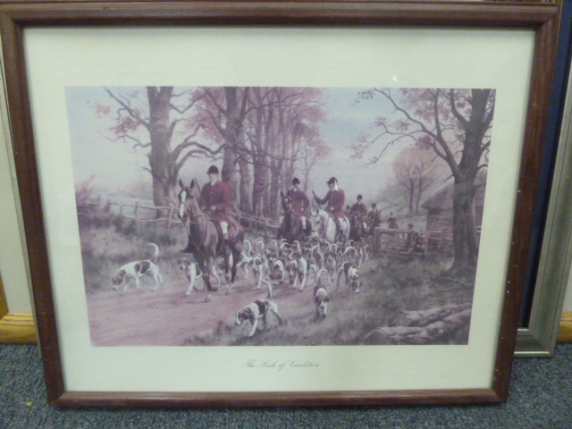 lot 129 image: FOX HUNT PRINT