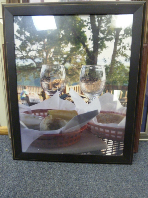 lot 127 image: FRAMED RESTAURANT DINNER PRINT